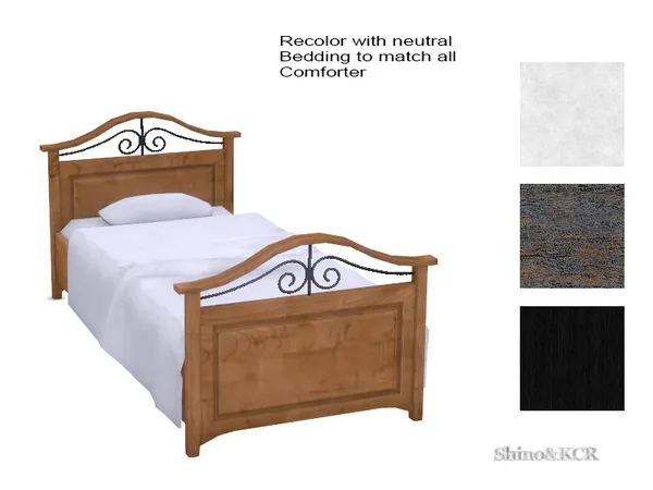 Country Kids Toddler Bed Recolor - The Sims 4 Custom Content