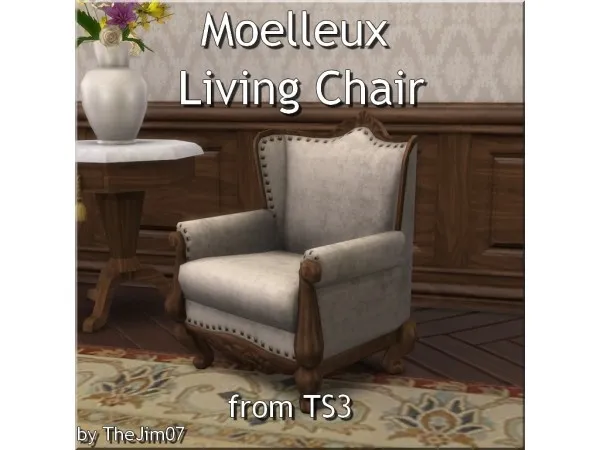 Alpha Moelleux Living Chair - The Sims 4 Custom Content