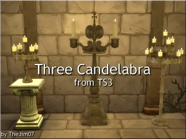 Alpha Three Candelabra From - The Sims 4 Custom Content