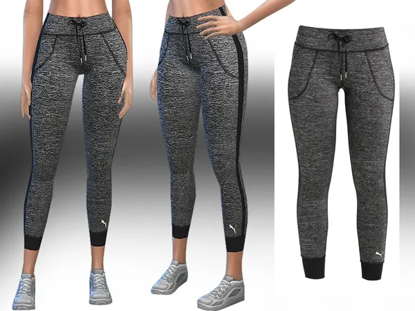 Alpha Puma Explosive Athletic and Casual Tights - The Sims 4 Custom Content