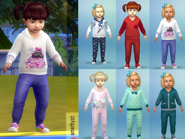Alpha Suit 03 for toddlers girls - The Sims 4 Custom Content