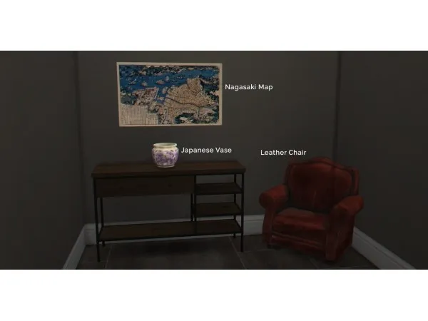 Alpha Japanese Clutter Set - The Sims 4 Custom Content