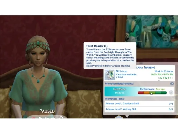 Mix Tarot Reader Career - The Sims 4 Custom Content