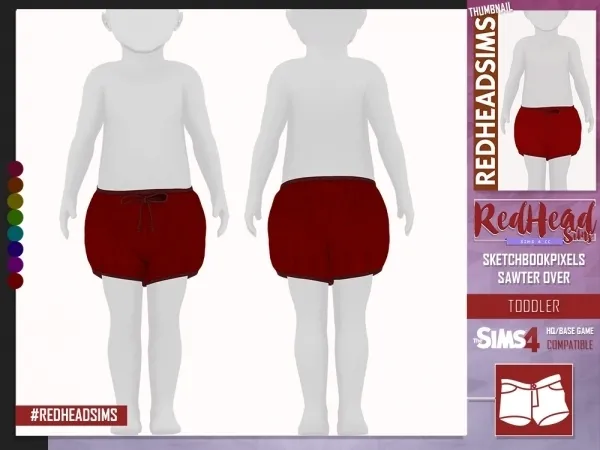 Maxis Match SKBP SAWTER OVER TODDLER by redheadsims - The Sims 4 Custom Content