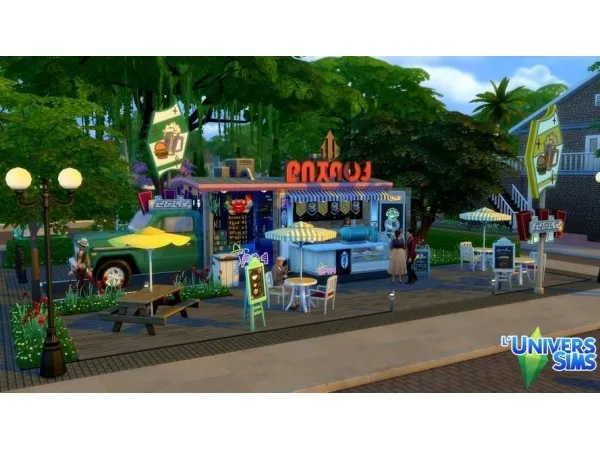 Alpha Food Truck - The Sims 4 Custom Content