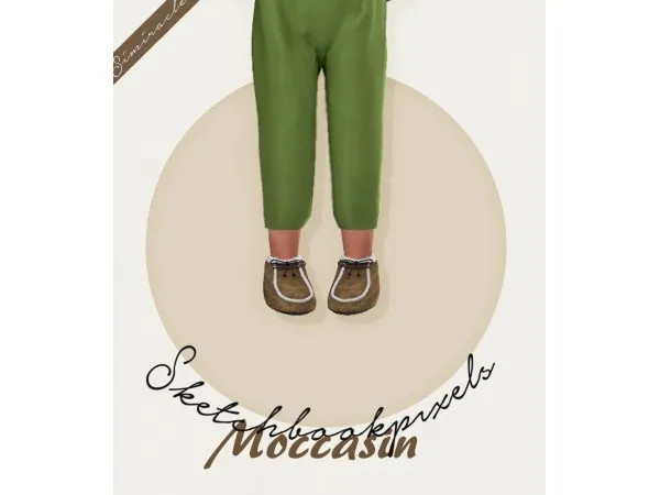 Alpha Moccasin For Toddlers 3T4 - The Sims 4 Custom Content