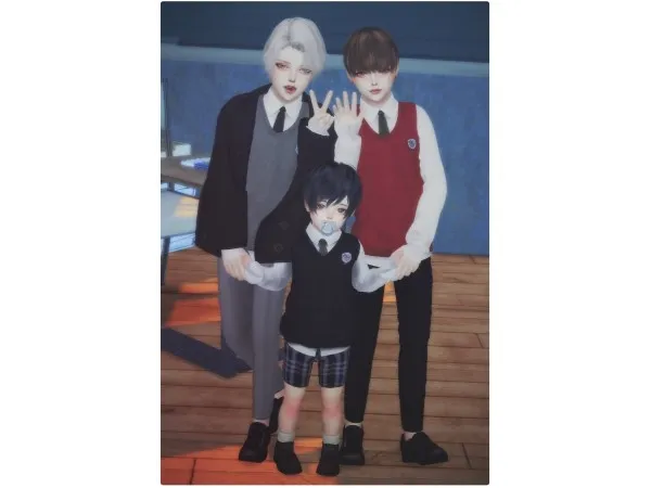 Alpha [Tori] Kids Outfit 01 - The Sims 4 Custom Content