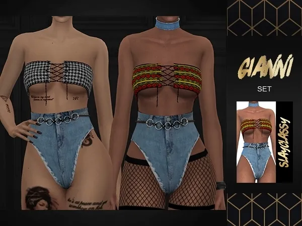 Alpha SlayClassy Gianni Set - The Sims 4 Custom Content