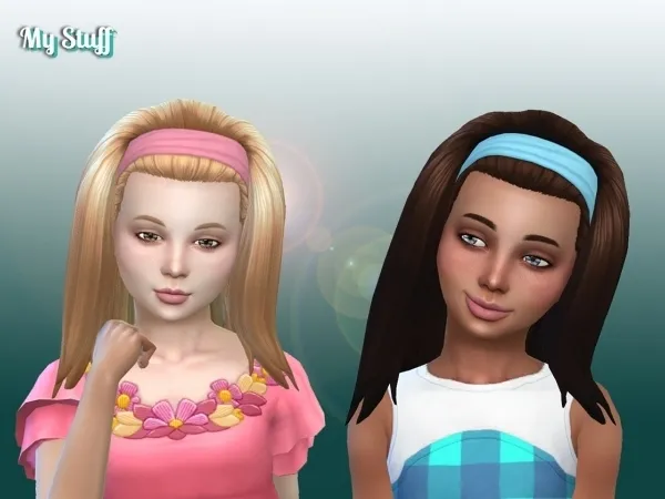 Maxis Match Frances Hairstyle for Girls - The Sims 4 Custom Content