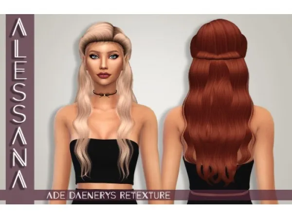 Alpha Ade Daenerys Retexture - The Sims 4 Custom Content