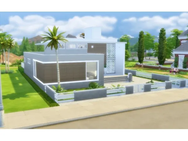 Alpha House 35 Contemporary No - The Sims 4 Custom Content