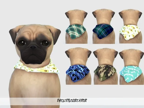 Alpha Small Dog Collars - The Sims 4 Custom Content
