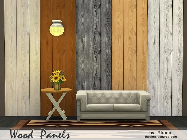 Alpha Wood Panels - The Sims 4 Custom Content