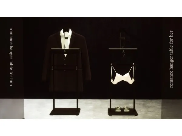 Alpha Romance Hanger set - The Sims 4 Custom Content