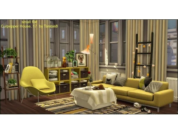 Alpha Small Flat Culpepper House Apartment - The Sims 4 Custom Content