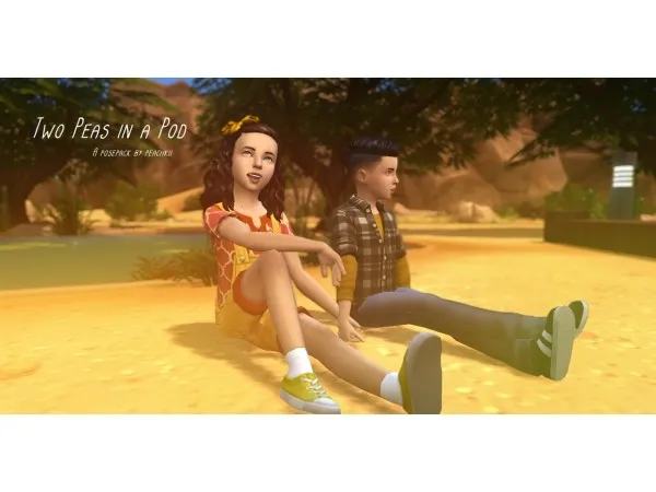 Alpha Two Peas in A Pod Pose Pack - The Sims 4 Custom Content