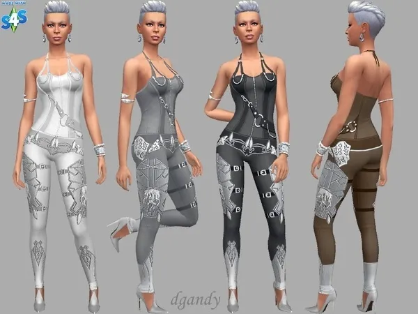 Alpha Futuristic Jumpsuit - The Sims 4 Custom Content