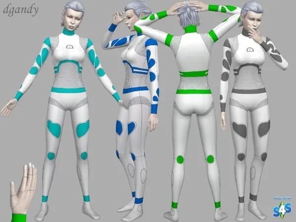 Androids from the Future Female - The Sims 4 Custom Content