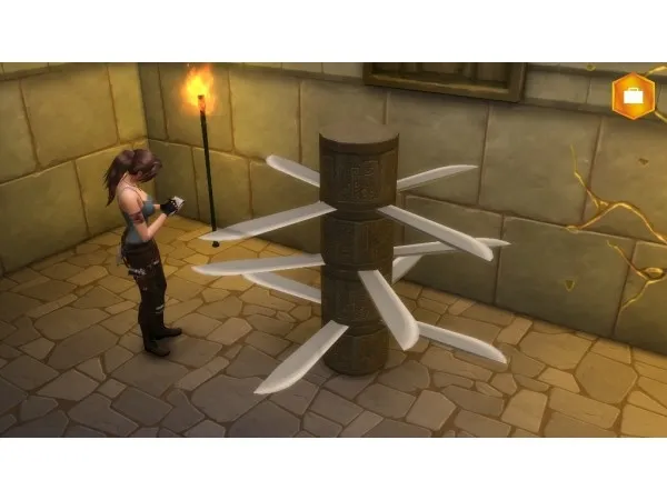 Mix Rotary Totem Sword Trap - The Sims 4 Custom Content