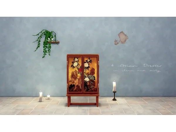 Alpha Tropical Dresser ( Japanese Version) - The Sims 4 Custom Content