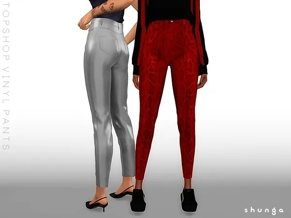 Alpha SHUNGA TOPSHOP Vinyl Pants - The Sims 4 Custom Content