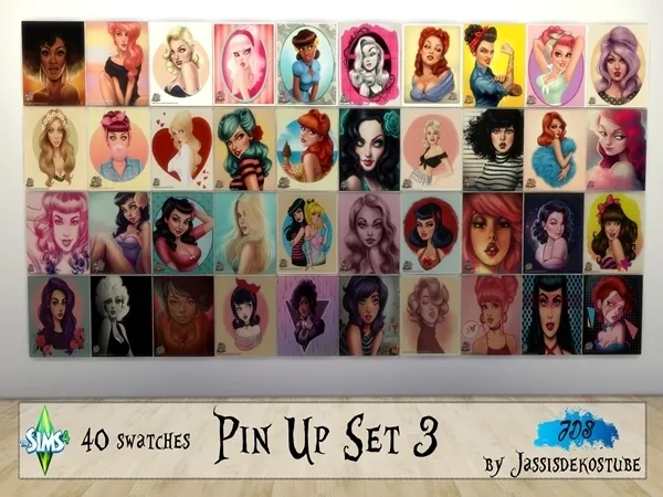 Alpha Pin Up Set 3 - The Sims 4 Custom Content