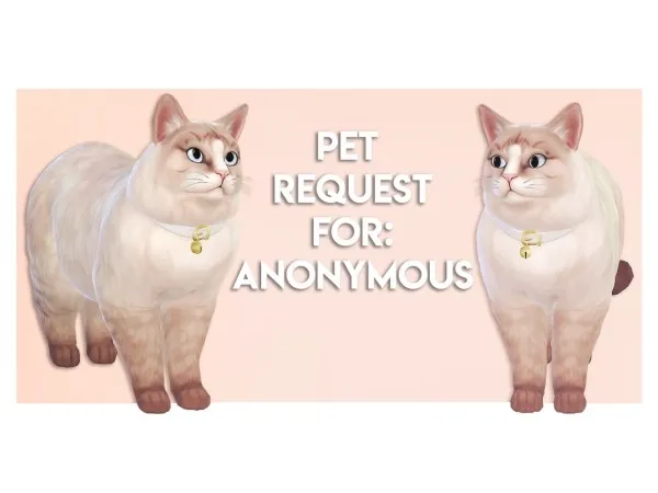 Alpha Pet Request Anonymous pizza by cowplant - The Sims 4 Custom Content