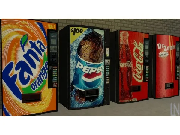 Alpha Deco Vending Machines Snacks by llazyneiph - The Sims 4 Custom Content
