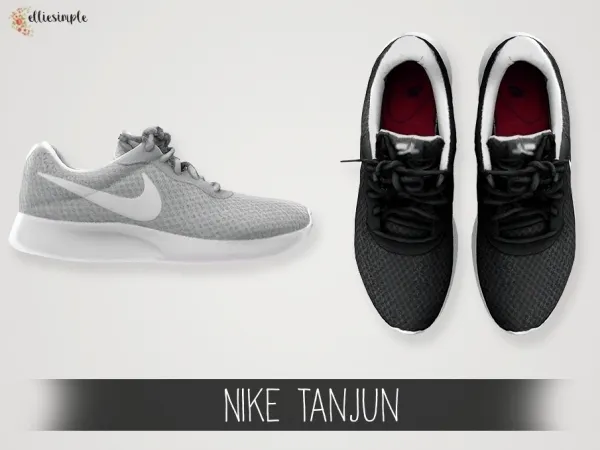 Alpha Elliesimple Nike Tanjun by elliesimple - The Sims 4 Custom Content