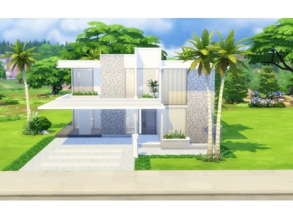 Alpha House 38 Modern by viasims - The Sims 4 Custom Content