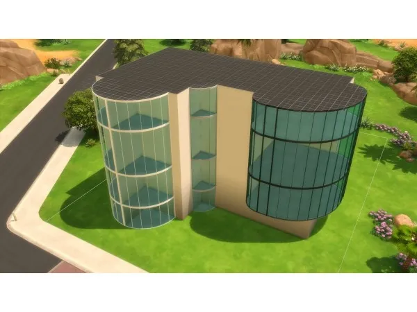 Alpha Ultra Glass Fence Set - The Sims 4 Custom Content