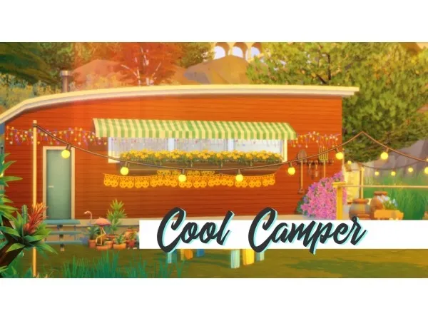 Maxis Match Cool Camper a Caravan House No by Sarcastic Servo - The Sims 4 Custom Content