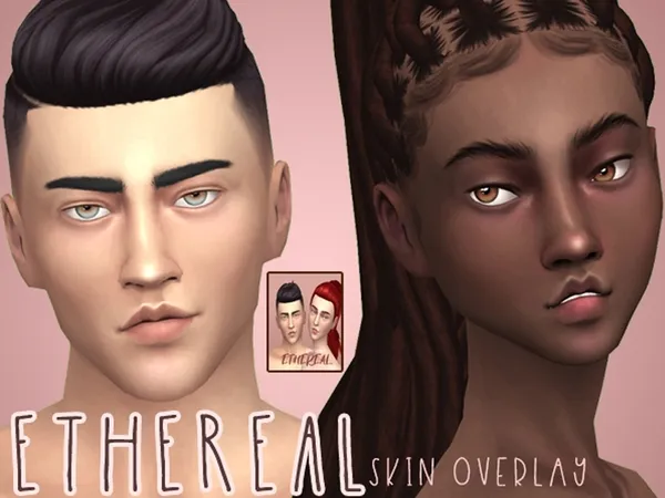 Alpha Ethereal Skin Skin Overlay - The Sims 4 Custom Content