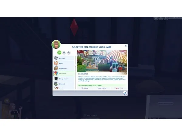 Mix Circusartist by xTheLittleCreator - The Sims 4 Custom Content