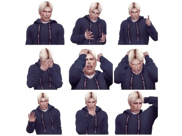 Alpha 14 Emotion Solo Posen by darkmarron - The Sims 4 Custom Content