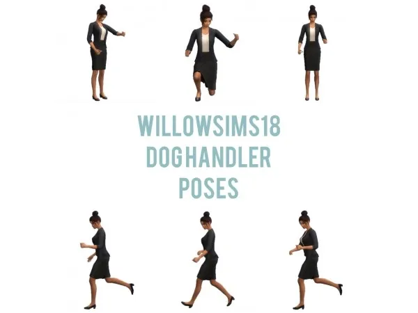 Alpha Dog Handler Poses by willowsims18 - The Sims 4 Custom Content