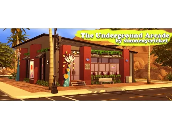 Maxis Match The Underground Arcade FREE by simmenycricket - The Sims 4 Custom Content