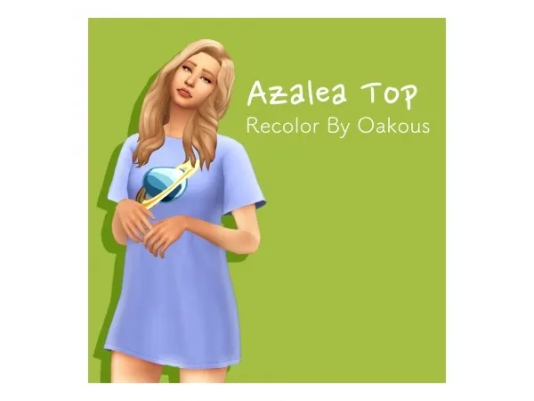 Maxis Match Trillyke Oversized T Shirt Dress Recolor by oakous - The Sims 4 Custom Content