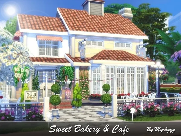 Alpha Sweet Bakery Cafe - The Sims 4 Custom Content