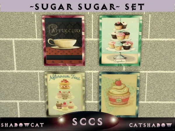 Alpha Sugar Sugar Set by thesimsresource - The Sims 4 Custom Content