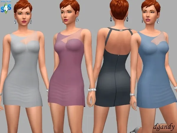 Alpha Party Dress Hannah - The Sims 4 Custom Content