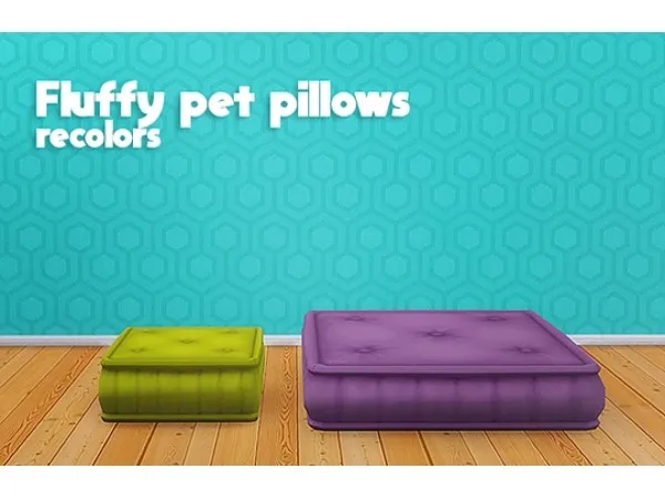 Maxis Match [ ] kliekies fluffy pet pillows recolors cherie by lina - The Sims 4 Custom Content