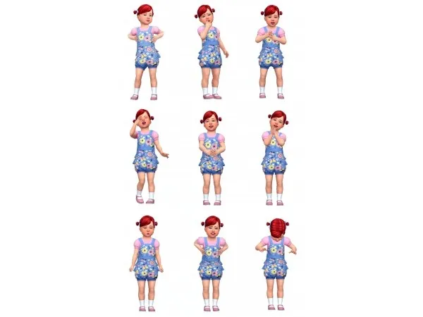 Sims 4 CAS - Toddlers Poses