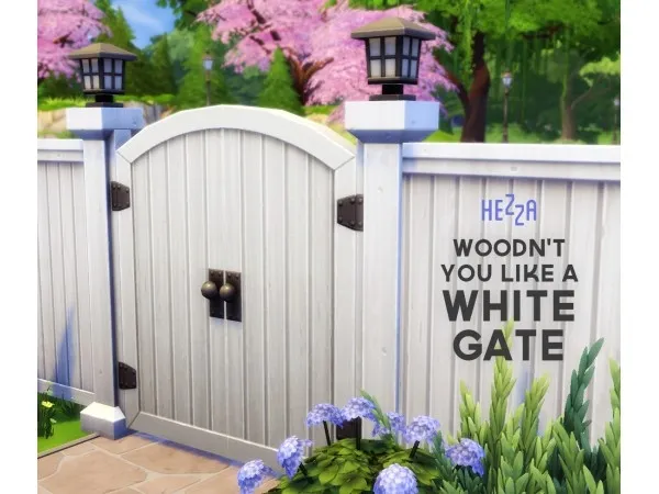 Woodnt You Like a White Gate by Hezza
