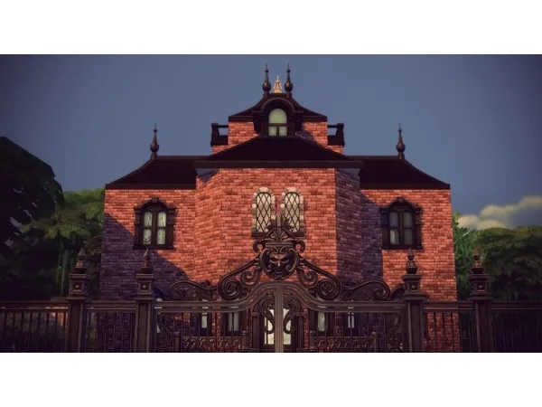 Alpha Goth Manor capp free by goneril - The Sims 4 Custom Content