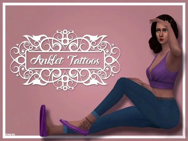 Mix Anklet Tattoos - The Sims 4 Custom Content