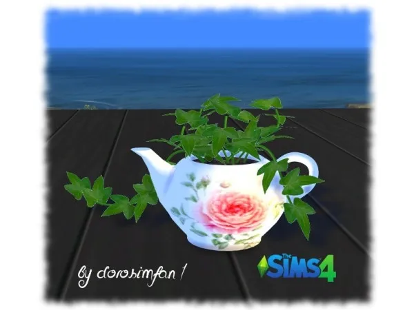 Alpha Teapot with plan by dorosimfan1 - The Sims 4 Custom Content