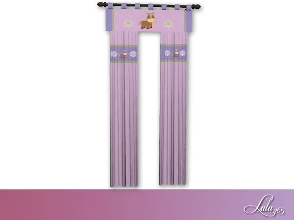 Sweet Toddler Curtains - The Sims 4 Custom Content