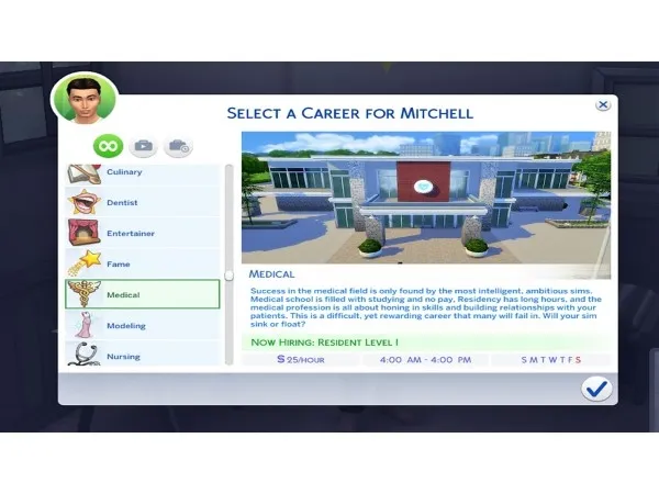 Mix Medical career 4 tracks UPDATED REDOWNLOAD by KPC0528 - The Sims 4 Custom Content