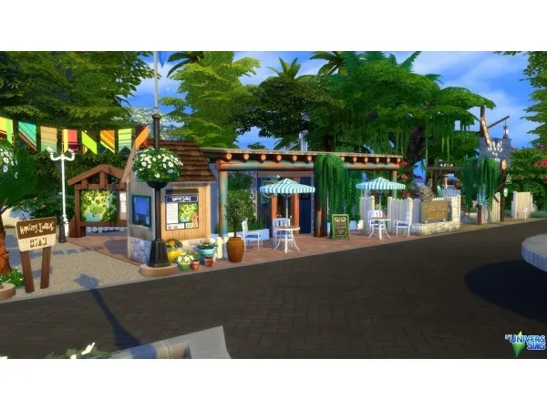 Alpha Beach Camping cyrano by chipie - The Sims 4 Custom Content
